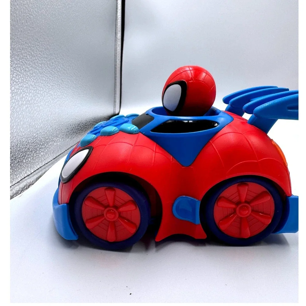 Marvel Spidey and His Amazing Friends Webbed Wheelie Toy Car Spider-Man Jazwares